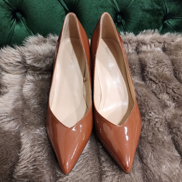 Marc Fisher Shoes Marc Fisher Zala Size 85 Patent Pointy Toe Block